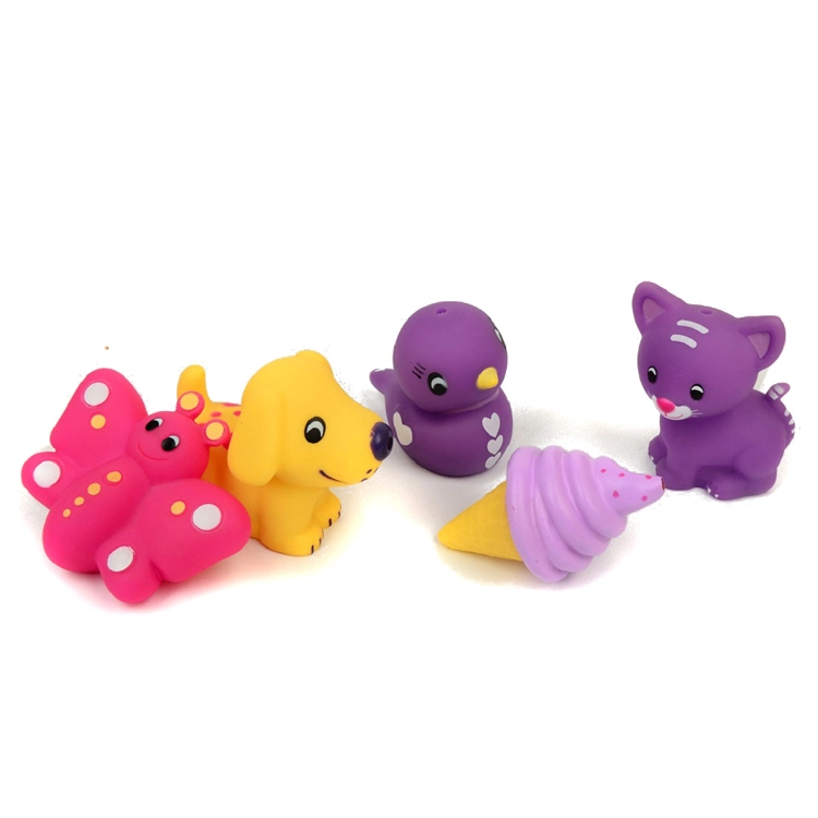 Mini Bath Toys, Floating Soft PVC Toy, Squeeze Toy