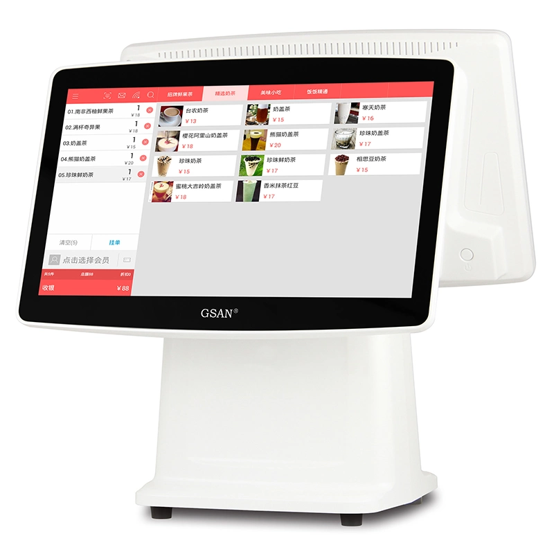 Windows 15.6 Inch Dual Screen POS System Cash Register