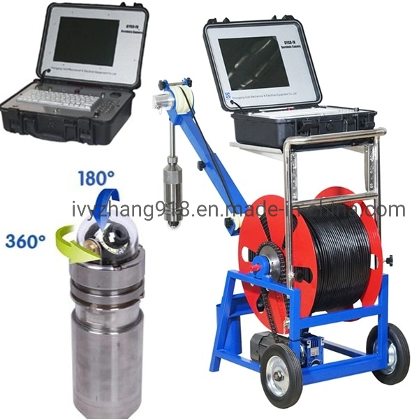 High Resolution Wellbore Camera USB Video Storage Downhole Camera Automatic Cable Winding Winch Well Inspection Camera Downhole Real Time Video Camera