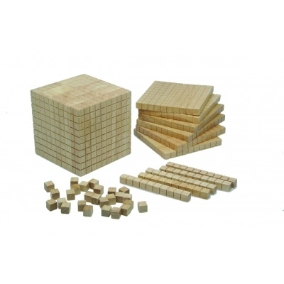 Wooden Ten Base, Hot Sale Base of Ten Blocks, Wooden Math Manipulatives