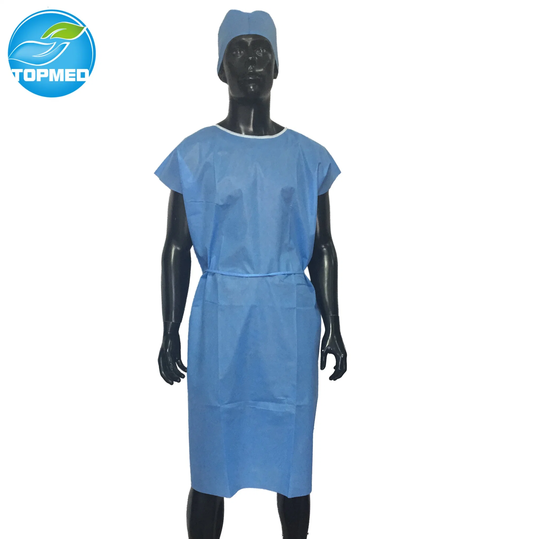 Hot Sell Hygienic SMS/ PP Fabric Patient Gown/Scrub Suits/Hospital Clothing