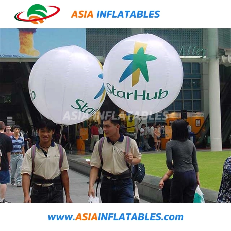 Wholesale/Supplier Sphere Inflatable Backpack Balloon Walking Advertising with LED