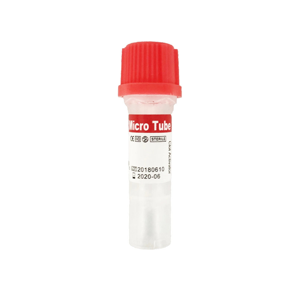 La pediatría de 0,5 ml de recogida de sangre del tubo de Micro Tubo con EDTA gel activador del coágulo Clotactivator