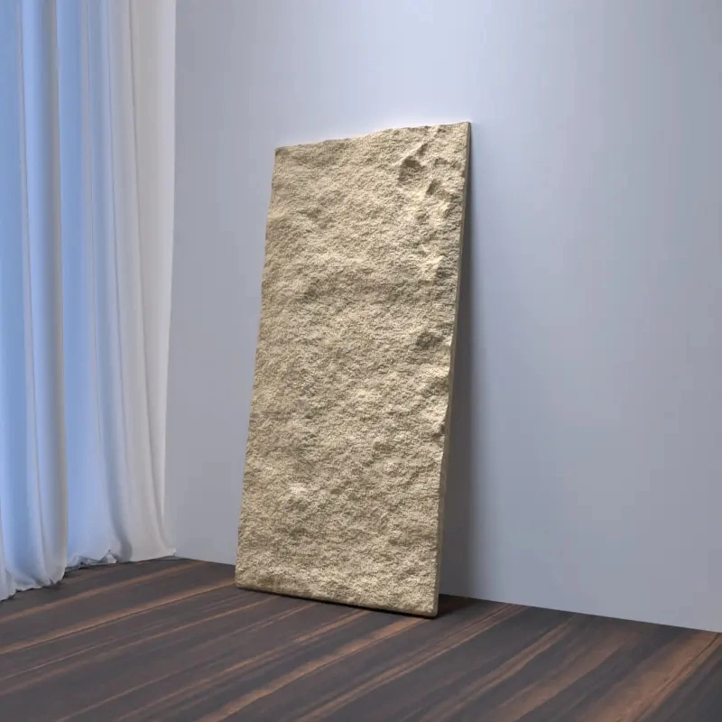 2023 Lightweight High Temperature Resistance PU Stone Faux Polyurethane Stone Panel