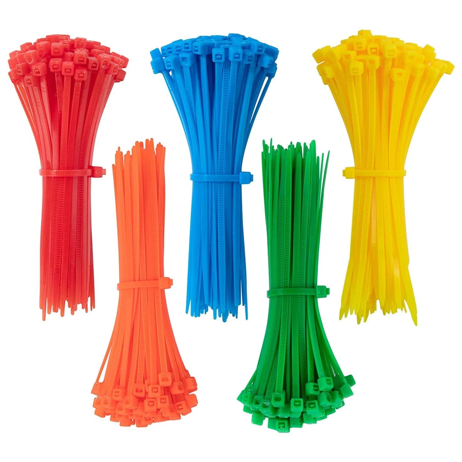 Cable Ties Box Coloured 450 Pieces Cable Ties Set 450 Pieces (50 Pieces/Colour) 4.8 X 200 mm Nylon Polyamide Self-Extinguishing