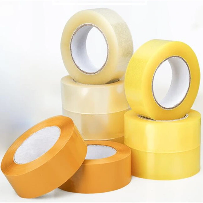 BOPP Adhesive Tape Yellowish Brown Clear Gum Tape Stong Adhesive Power for Packing