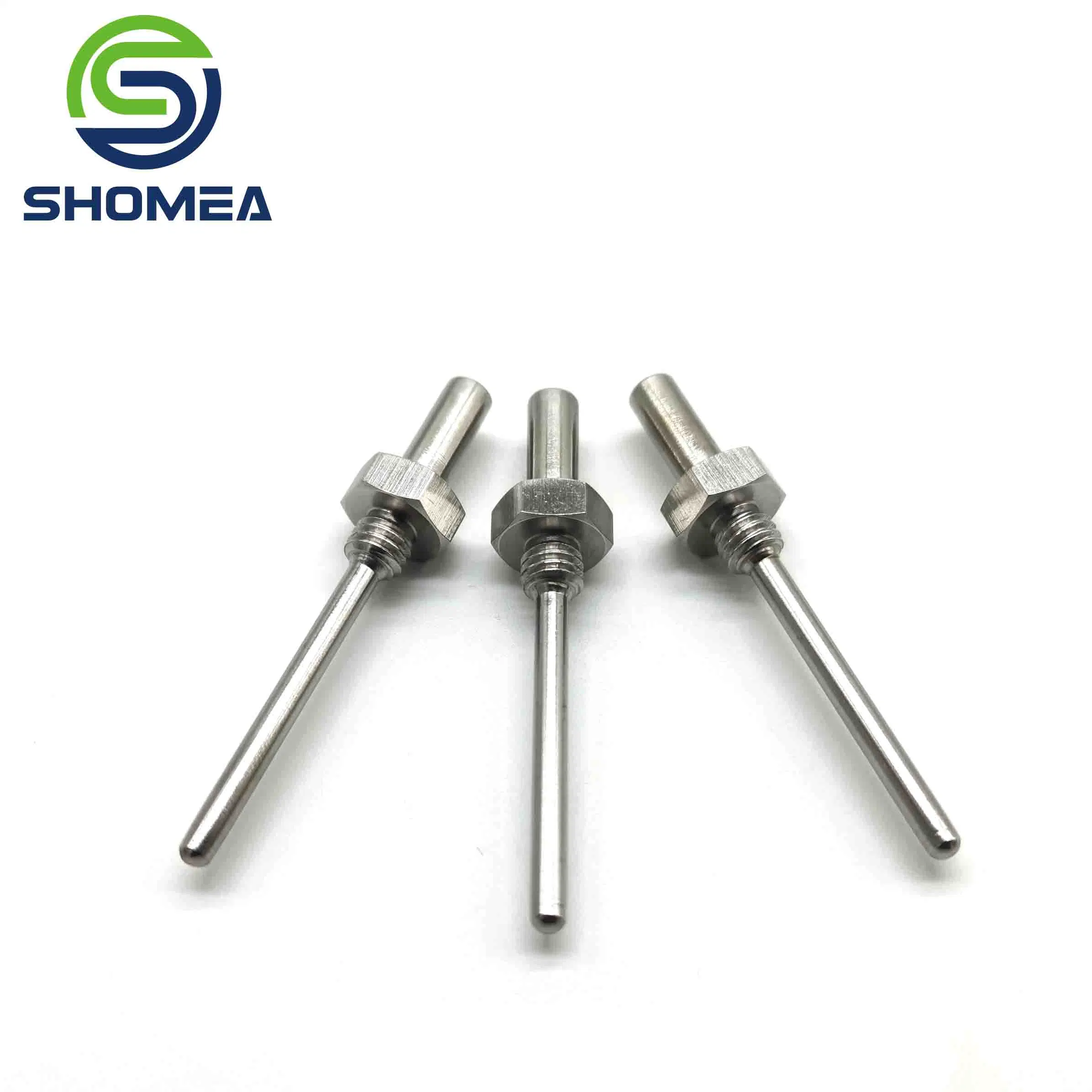 Shomea Personalizado 304/ 316 Sensor de temperatura RTD de acero inoxidable con rosca macho