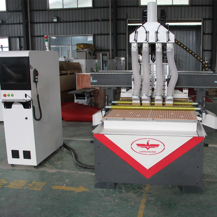 Woodworking CNC Four-Process Cutting Machine Engraving Machine for Production of All Kinds of Panel Furniture and The Processing of Door Panel