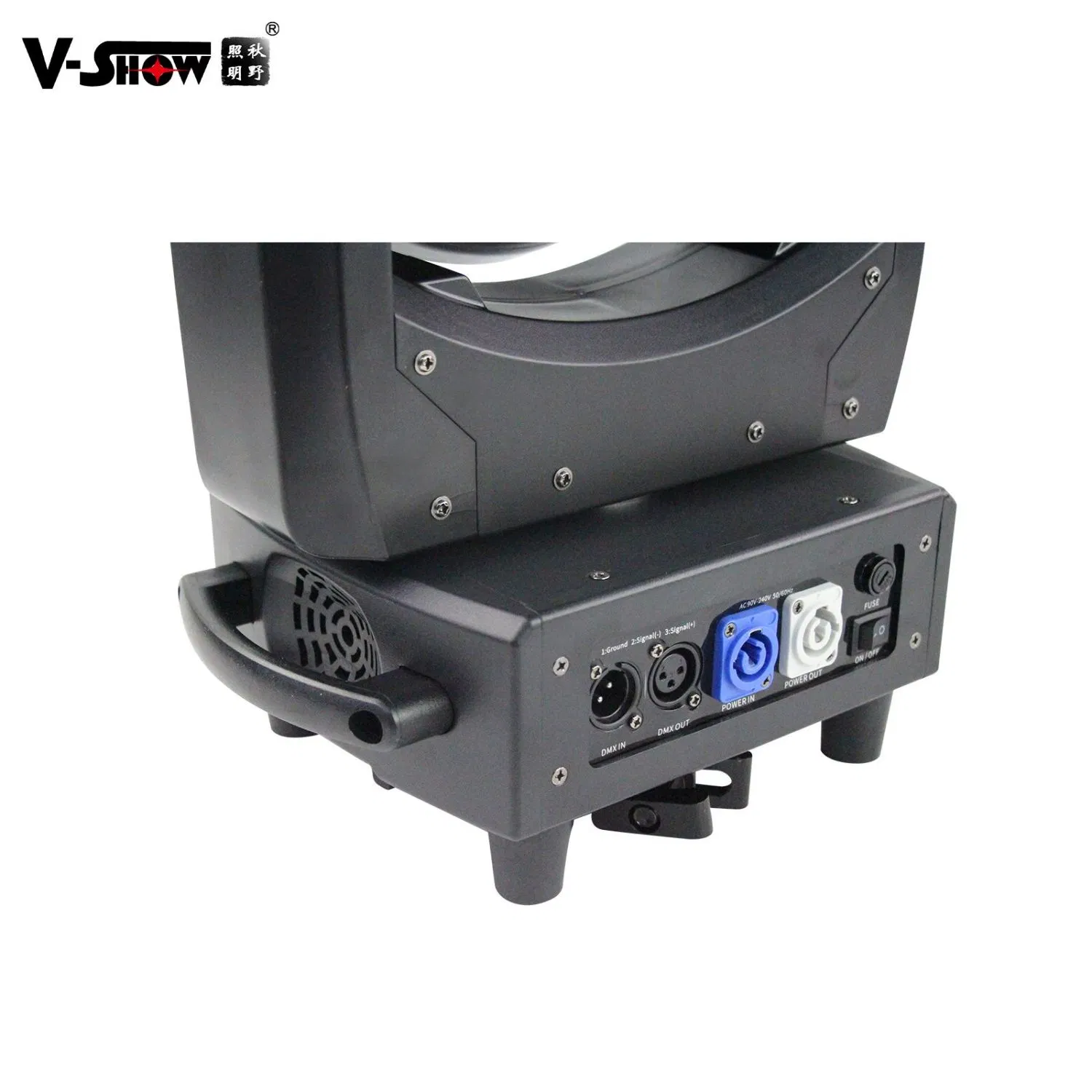 V-Show B198 LED Stage Light with Halo Effect and Moving Head Beam