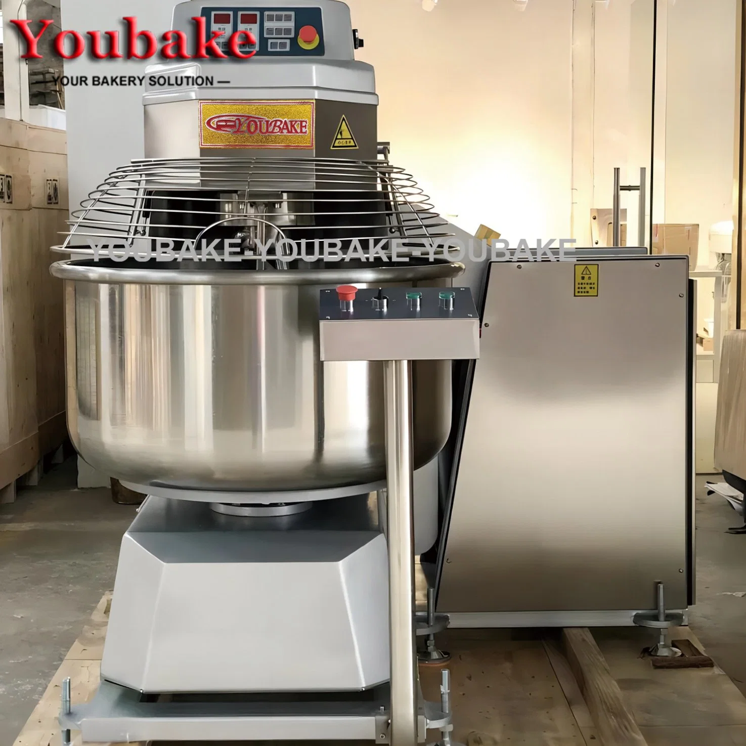 75kg Commercial Industrial Overturning Spiral Mixer with Lift Removable Bowl Flour Dough Mixer