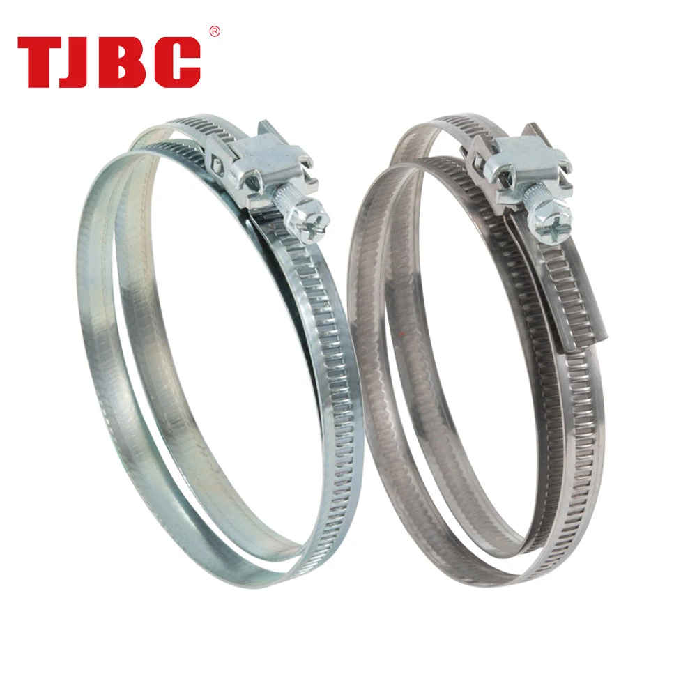 9mm Bandwidth W2 Stainless Steel Quick Release Hose Clamp with French Design for Ventilation Pipe Fastener Hardware, 16-27mm