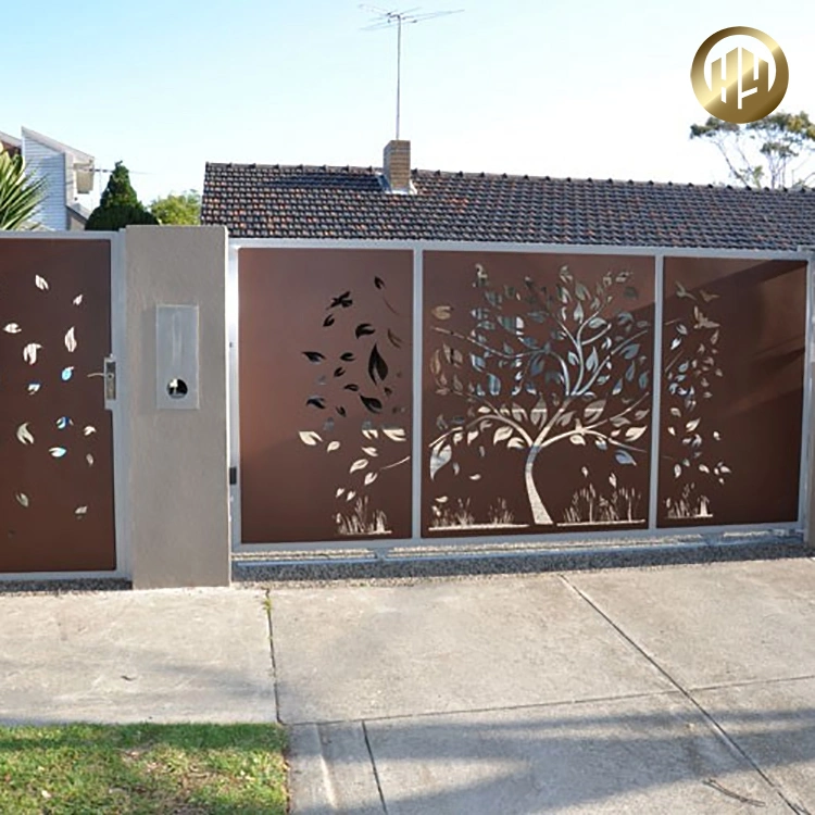 Courtyard Modern Design Corten Steel Metal Screen Panel