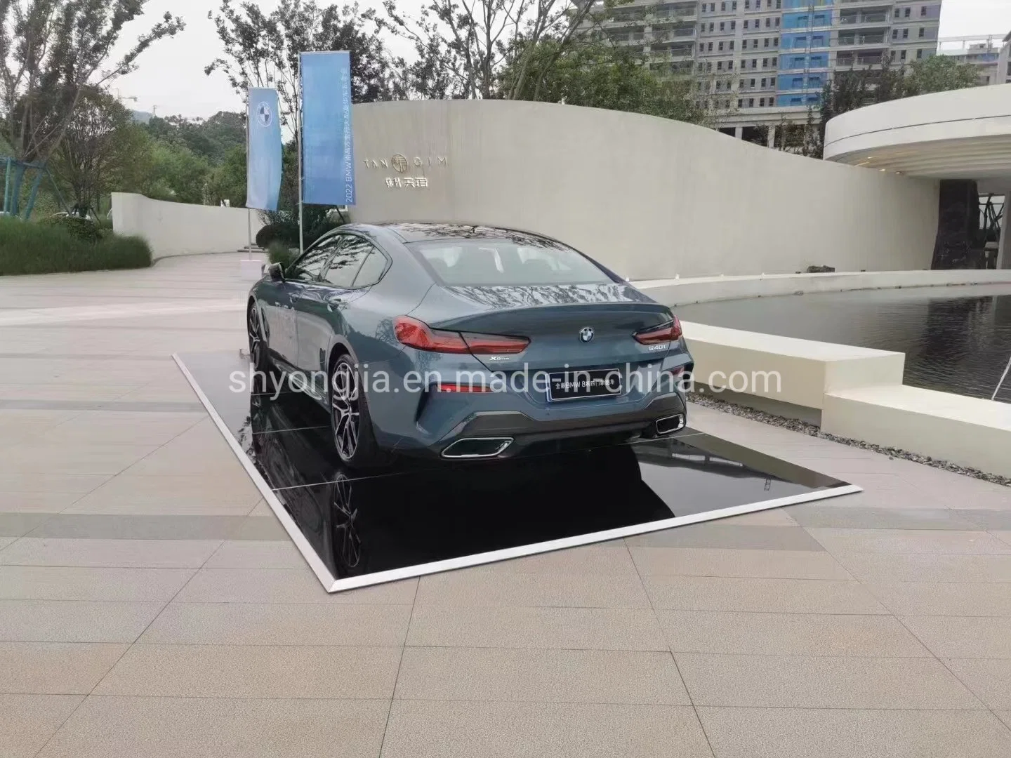 Suelo de exposición de vidrio templado para coche