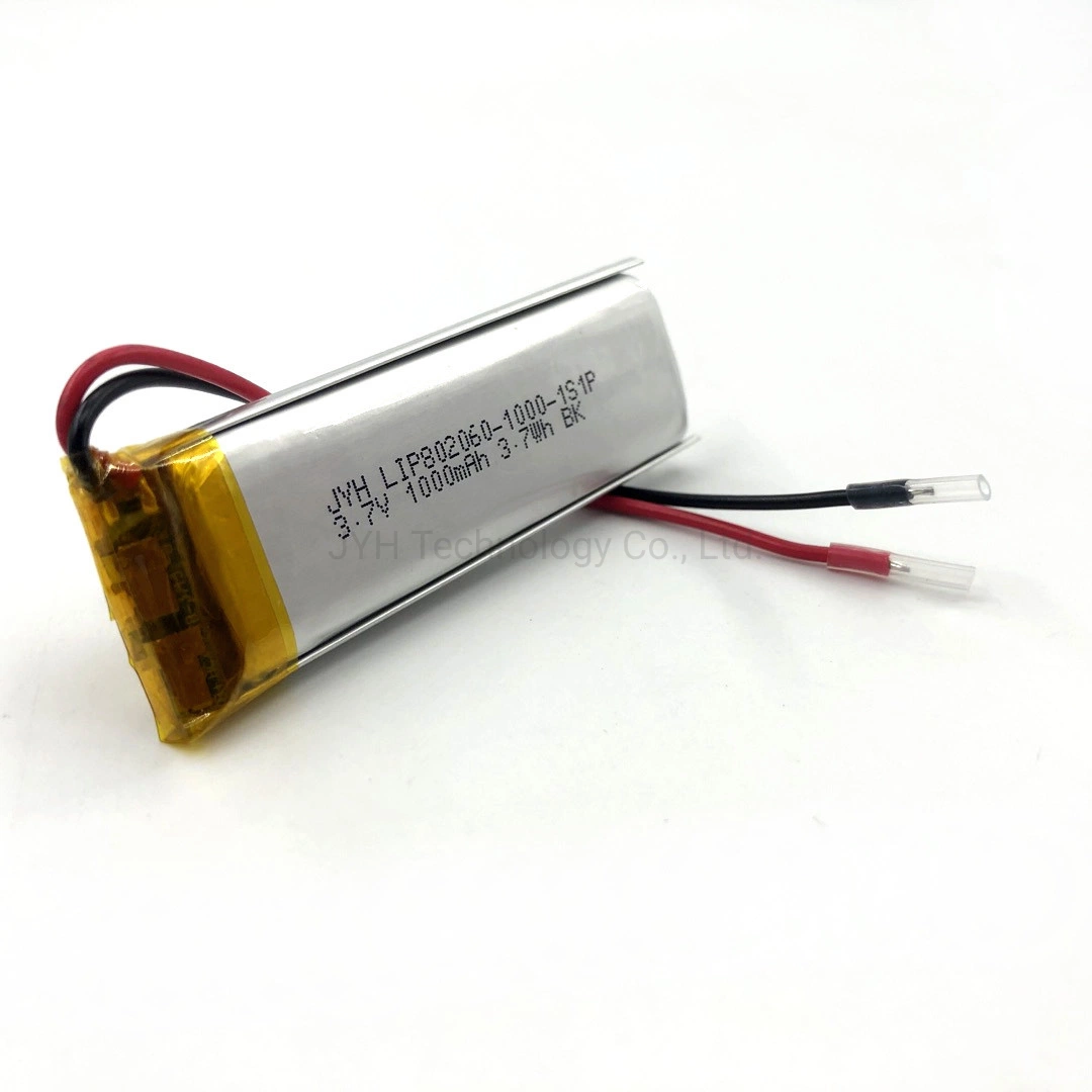 Lip802060-1000-1s1p Manufacturer OEM Rechargeable Cell Lipo Lithium Ion Batteries