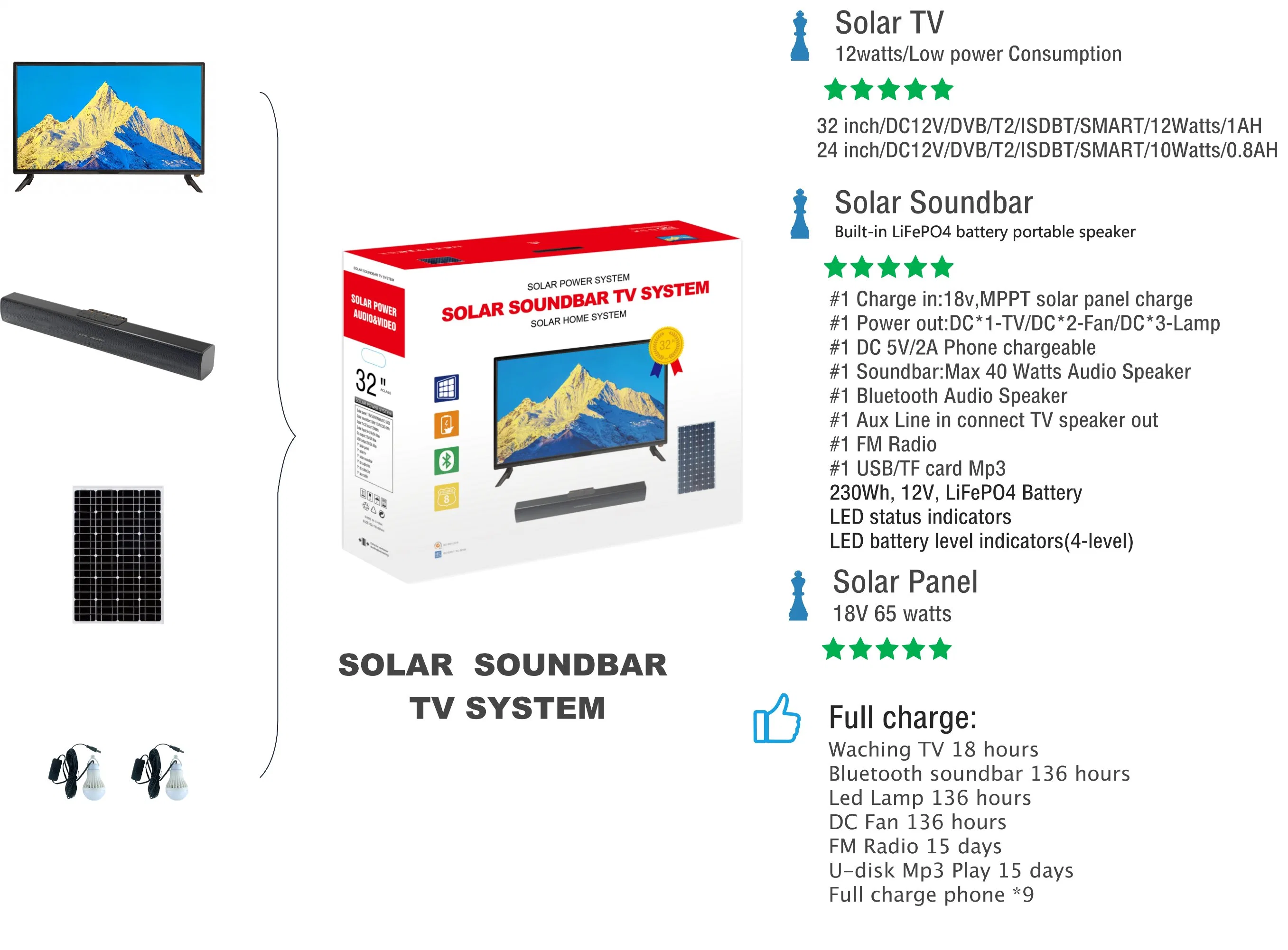 Doble 4inch altavoz con amplificador de luz de flash llama Home Theater Sistema J B L Karaoke sonido sistema Solar de TV