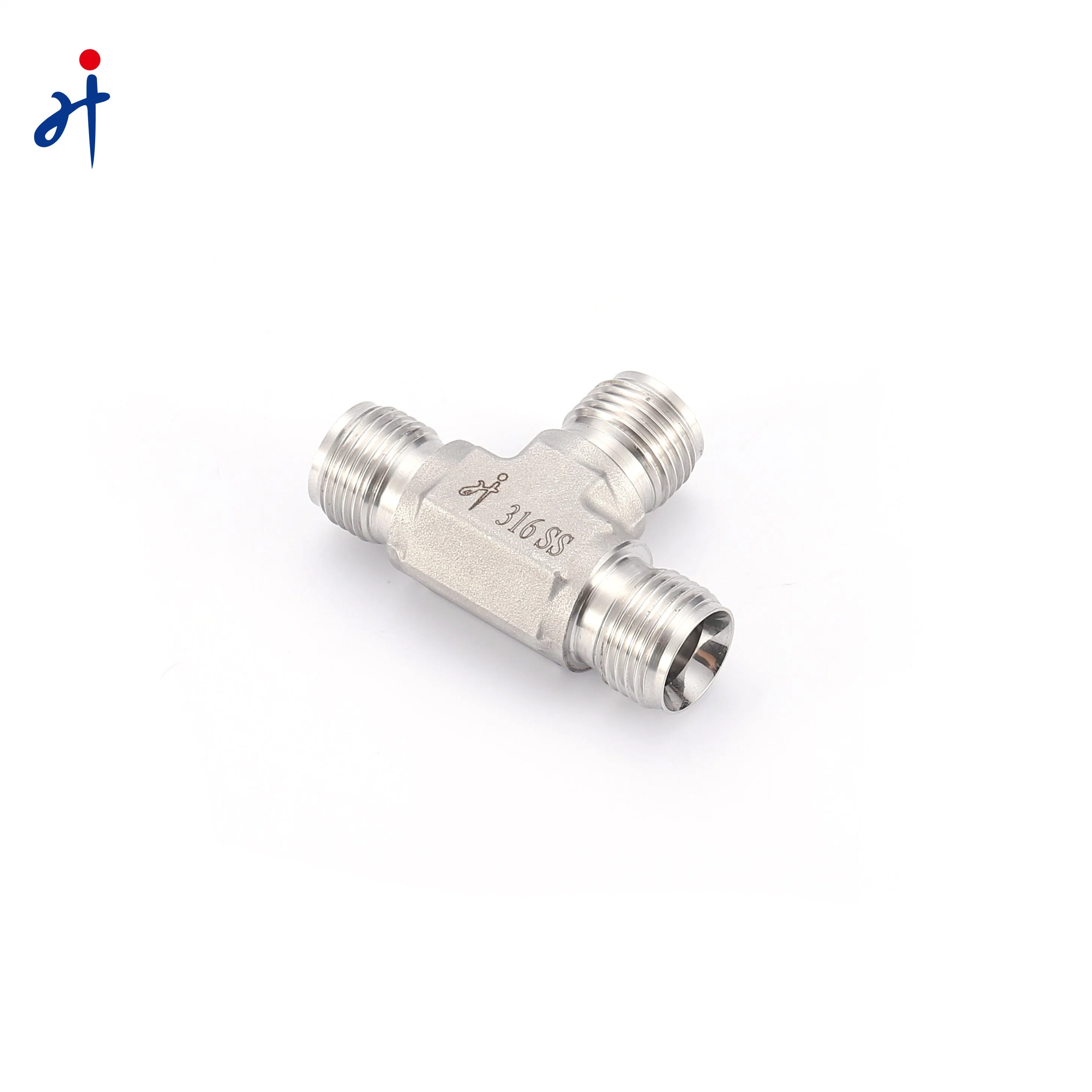 Stainless Steel Male Thread Tees High Pressure 3 Way Thread Connector Pipe Fittings