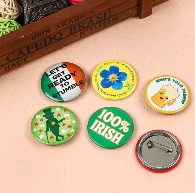 Promotional Custom Design Round Metal Tin Tinplate Pin Button Badge