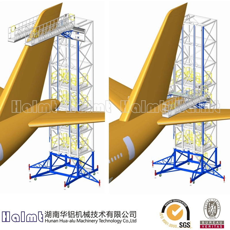 Tail Docking System Aluminum Alloy Tail Maintenance Platform with Adjustable Height