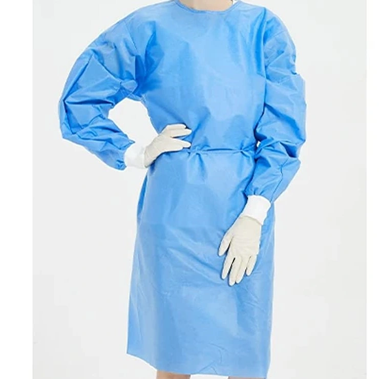 Siny Surgical Supplies Materials Protective Sterile PP PE Coated Isolation Gown