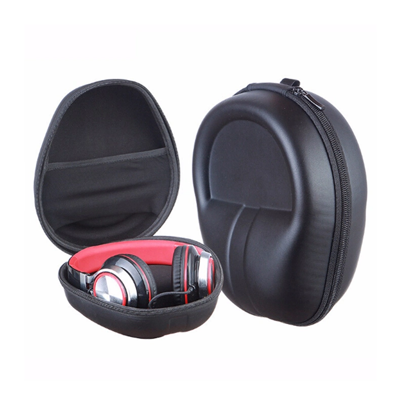 Atacado resistente à choque impermeável PU pele EVA Headphone Tool transporte Bolsa de transporte EVA com bolsa de transporte EVA