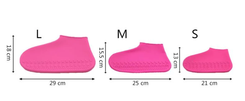 Camping al aire libre Goma antideslizante Botas de lluvia Calzado de silicona reutilizable Cubierta de zapata