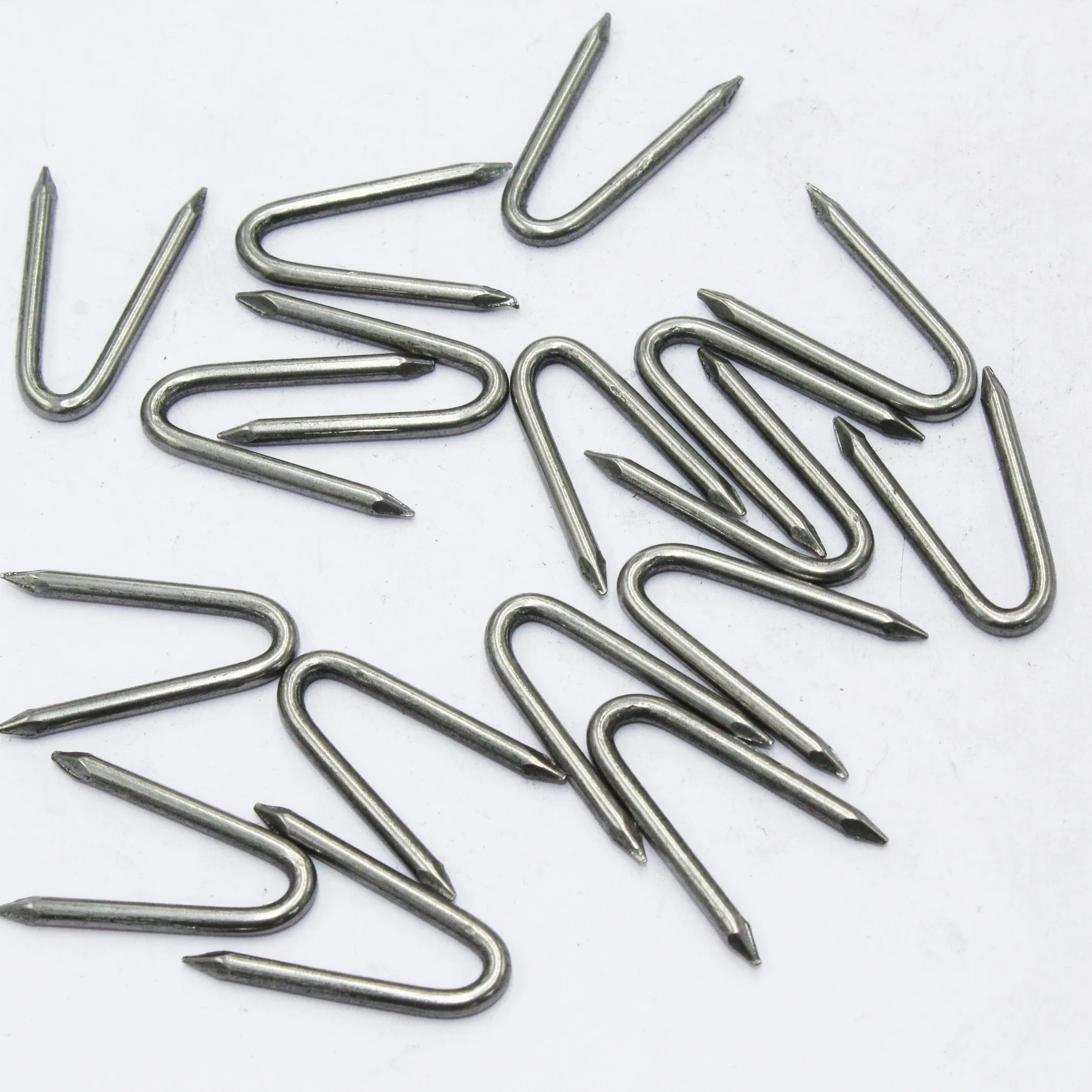 Good Price Bright/Galvanized U Fence Staples with Diamond Cut Point 2''