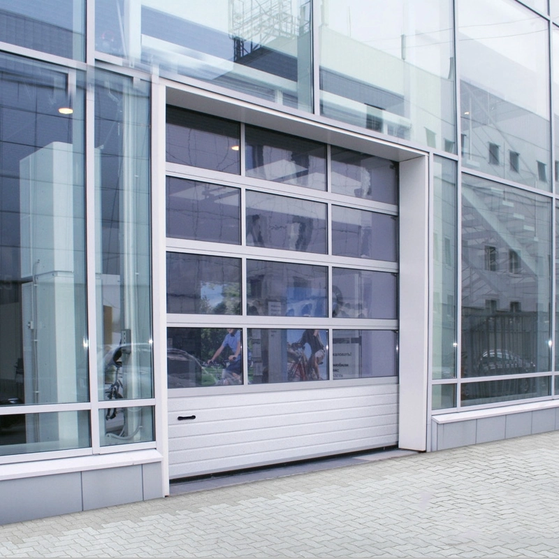 Electric Glass Roll up Sectional Door for Car Showroom