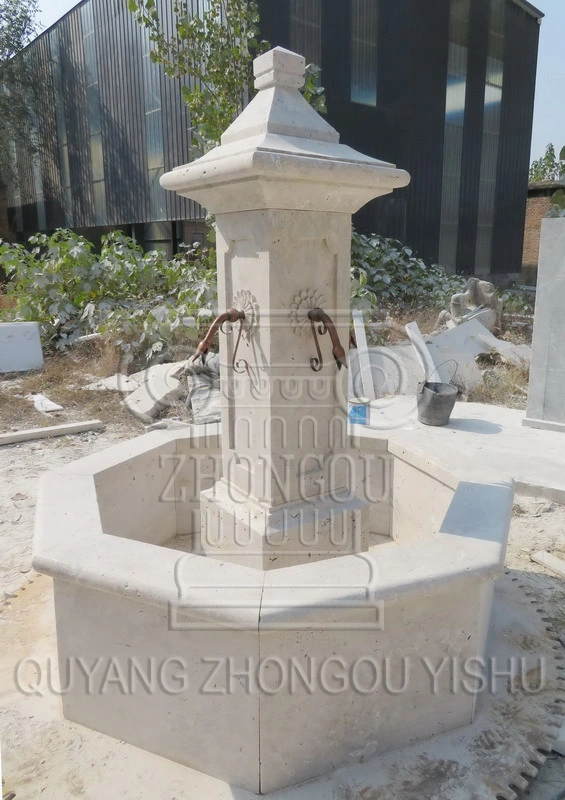 Marble Stone Carving Water Fountain, Garden Decoration