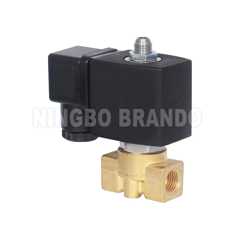 1/8'' 1/4'' 3 Way Normally Closed Brass Electric Solenoid Valve For Water Air Gas Steam 12V 24V DC 110V 220V AC