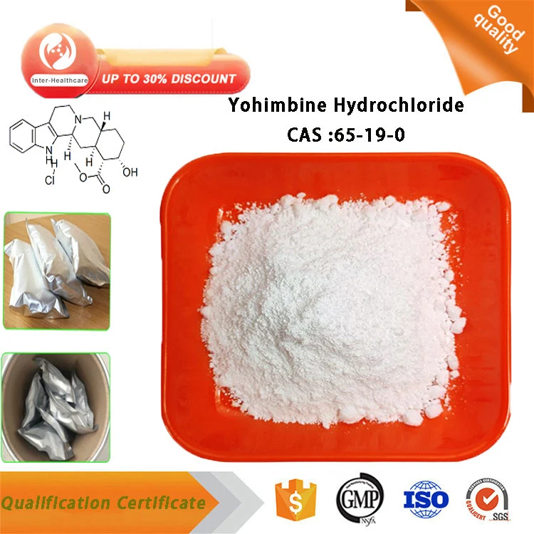 API de bajo precio las materias primas de clorhidrato de Yohimbina HCl/CAS polvo 65-19-0 Yohimbina