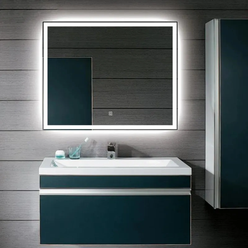 Gran pared rectangular Vanity Anti-niebla iluminado Smart Baño Luz LED Moderno