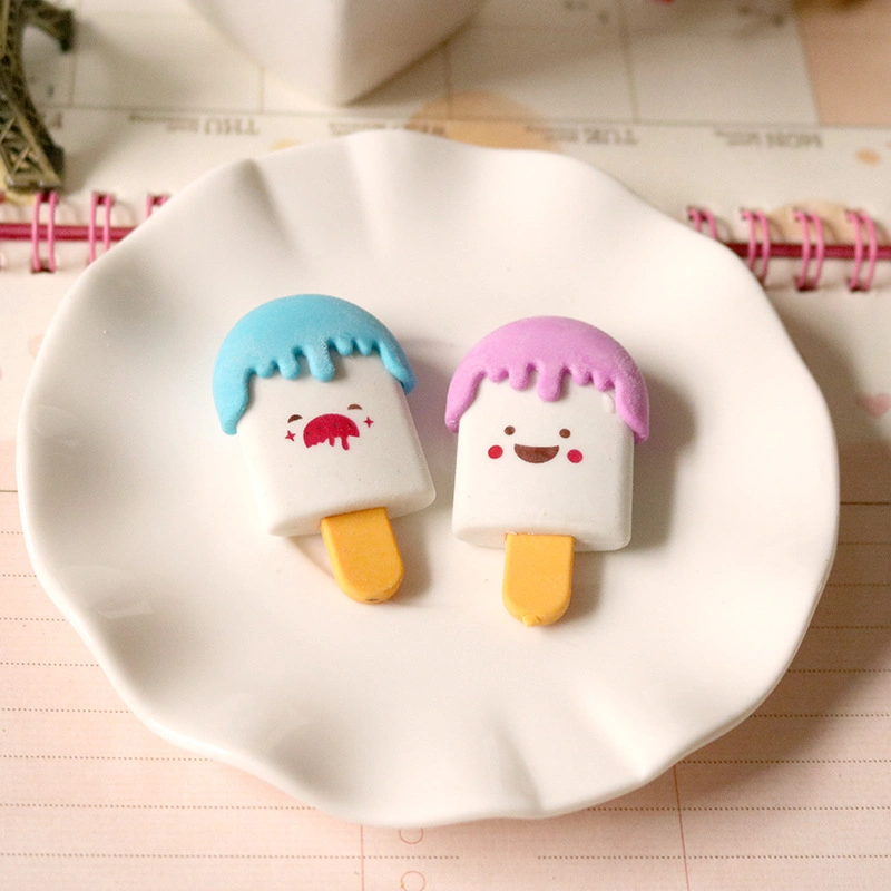 Hot Sell Creative Cartoon Ice Cream Eraser for Students