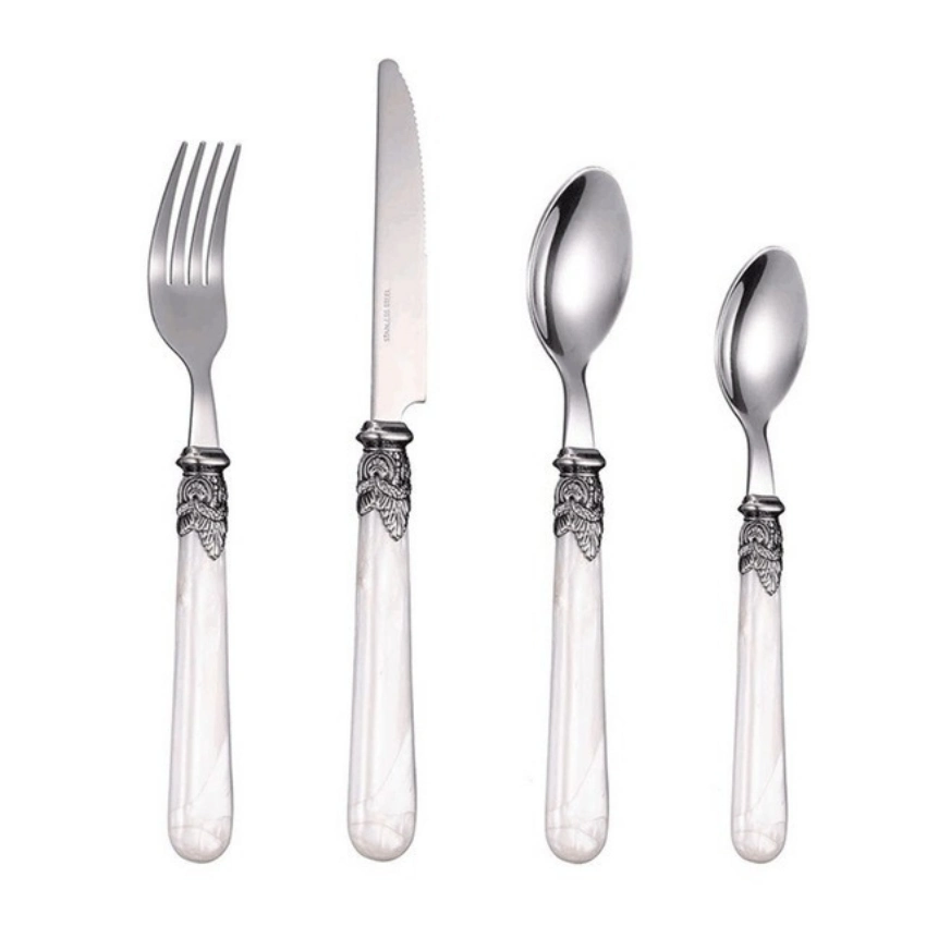 OEM Custom Acrylic PMMA SUS Tableware Knife Fork Spoon