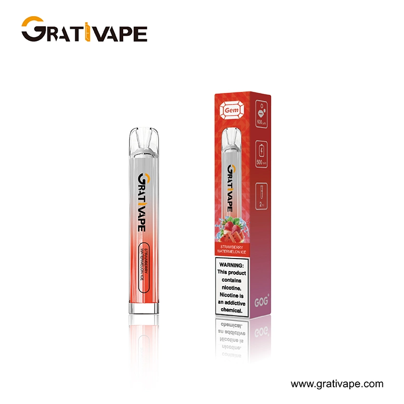 Shenzhen Gem 2023 Disposable/Chargeable Trendsetter Gem 600 Puffs Vape Original Supplier of Electronic Cigarette