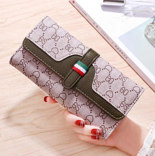 Fashion PU Leather Women Long Style Wallets