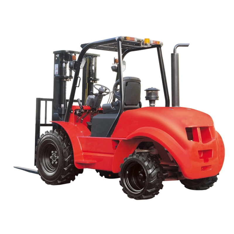 2WD 3ton Rough Terrain Diesel Forklift Truck with Japan Engine