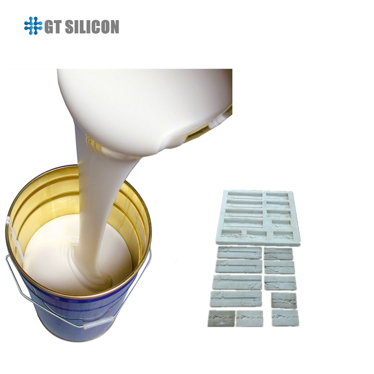 Líquido de borracha de silicone de 2 componentes para molde de parede de betão