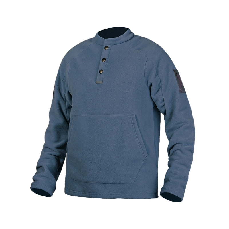 Sabado Custom Henry Men's Outdoor Chaqueta Tactico Fleece Hoodie Long Sleeve Lined Waterproof Tactical Jacket for Men