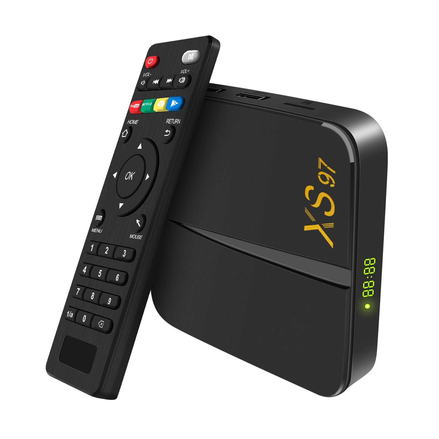 Xs97 Tvbox 2 Go de RAM 8 Go de ROM 4K HD Android 9.1 Internet Smart IPTV TV Box 2021