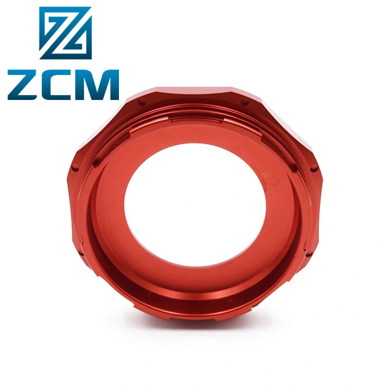 Shenzhen CNC Metallbearbeitung KTM Dirt Bike Teile Lieferant angepasst Messing Edelstahl Rot Eloxierter Aluminium-Gasdeckel