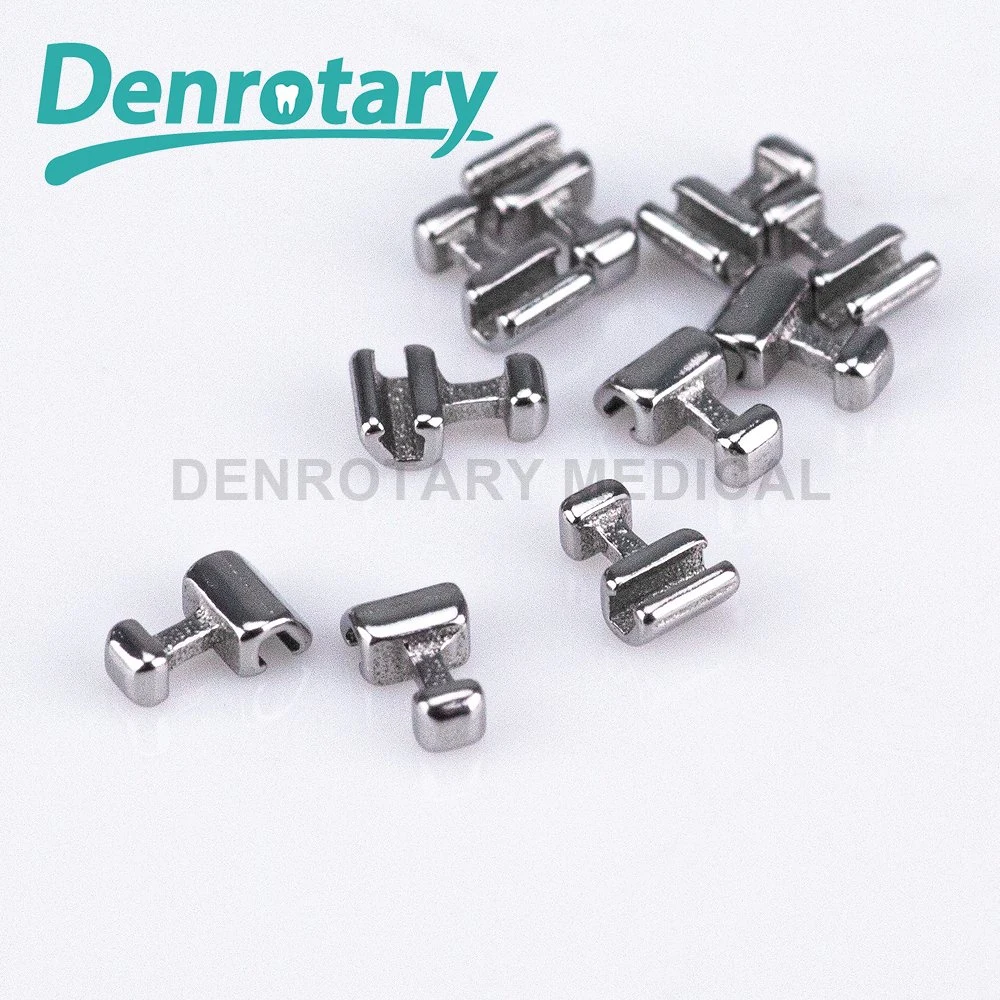 Dentrotary Rectangular Base Dental Orthodontic Bondable Traction Hook Lingual Button