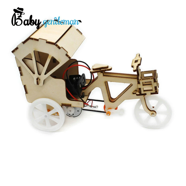 High quality/High cost performance  Kids Science Experiment Kit Wooden DIY Mini Car Toy Z04047g