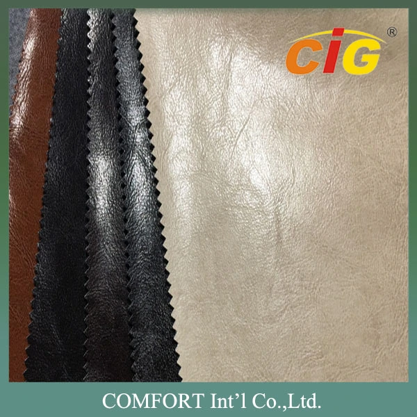 Fashion Design PU Artificial Synthetic Leather for Sofa