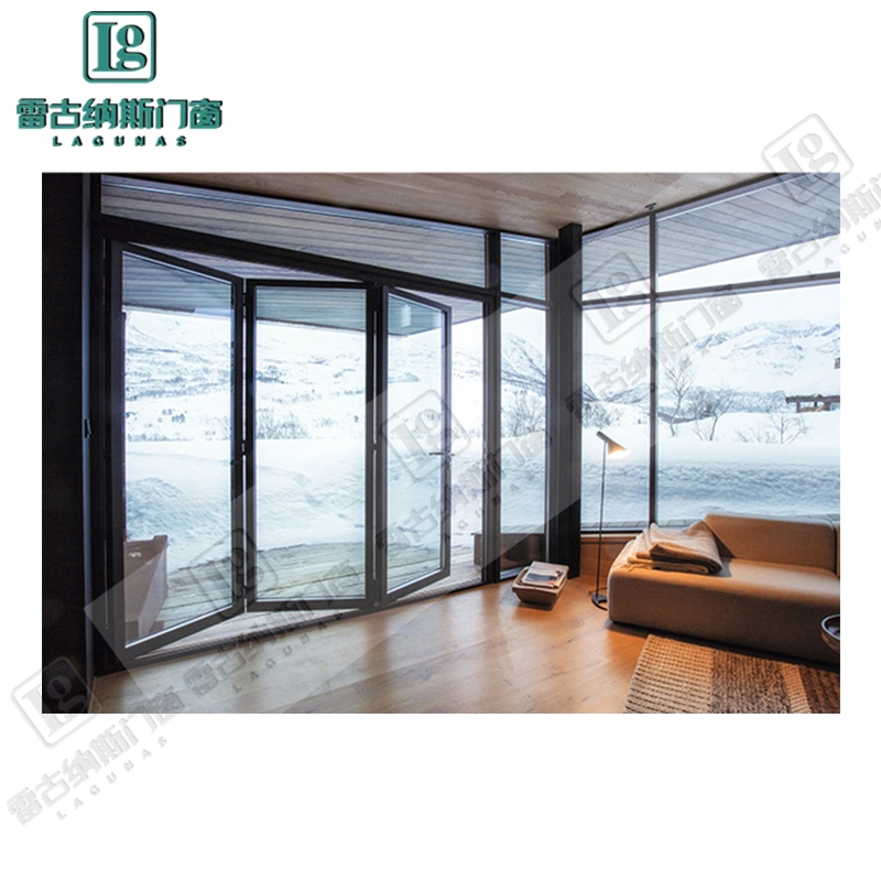 1.2-2.0 Thickness Bi-Fold Aluminum Door/Aluminium Alloy Door/ Metal Folding Door/Galvanzied Steel Glass Door/Sliding/Patio/Swing/Casement/Glass Door