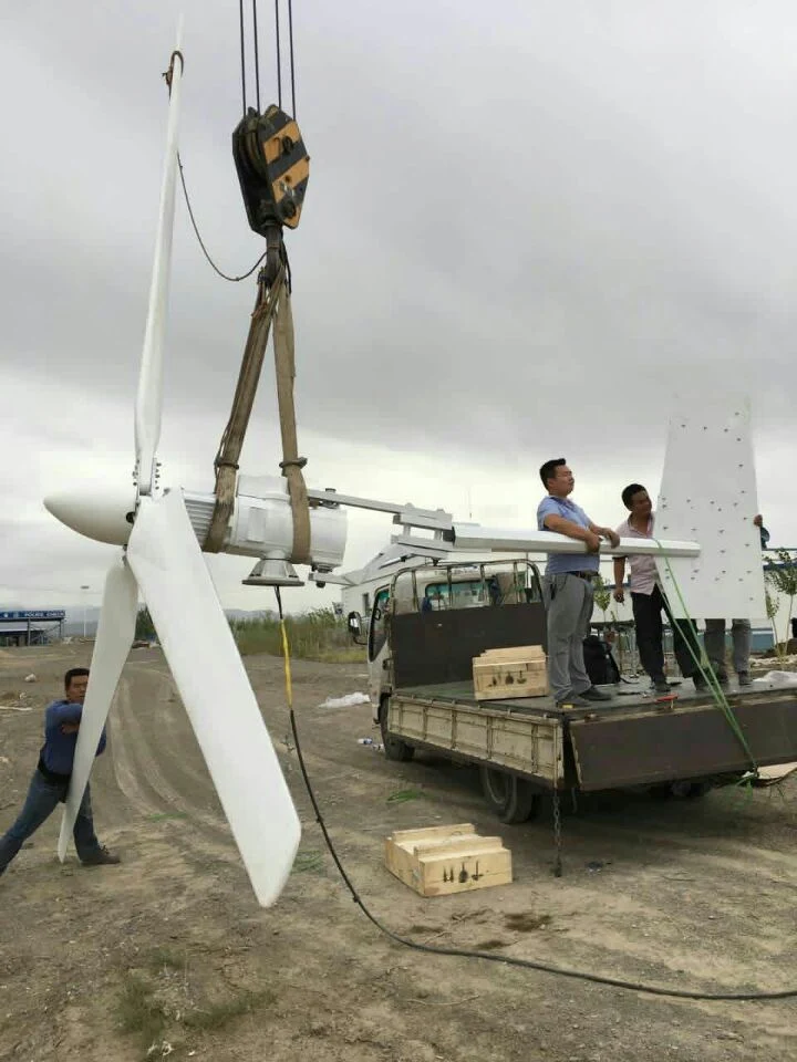 10kw de uso doméstico de la turbina de viento / sistema generador de energía eólica (10KW) El Viento Solar sistema híbrido Eólico pequeño