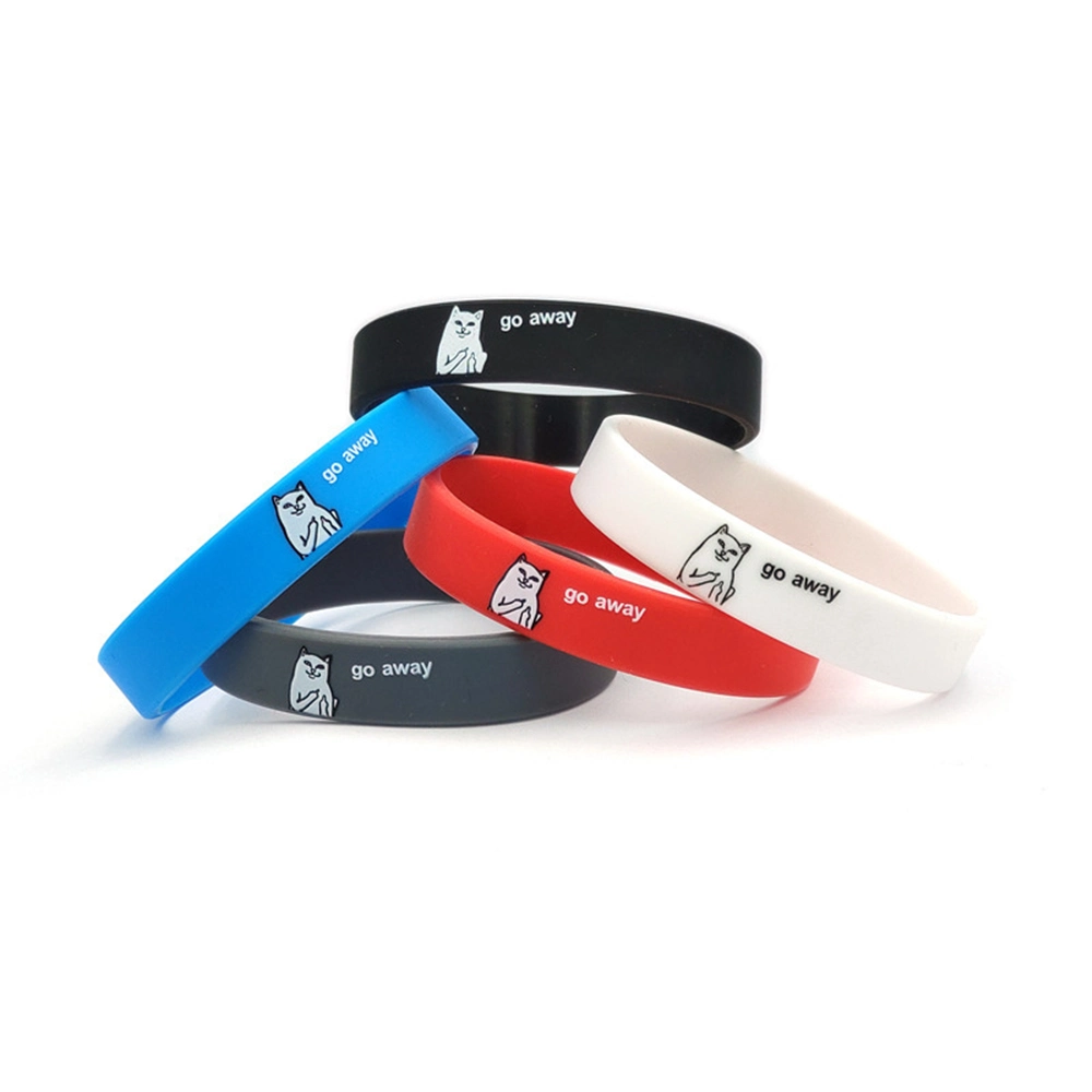 Fast Delivery Free Sample Wrist Band Custom Color Silicone Rubber Wristbands Bracelet for Promotion Gifts