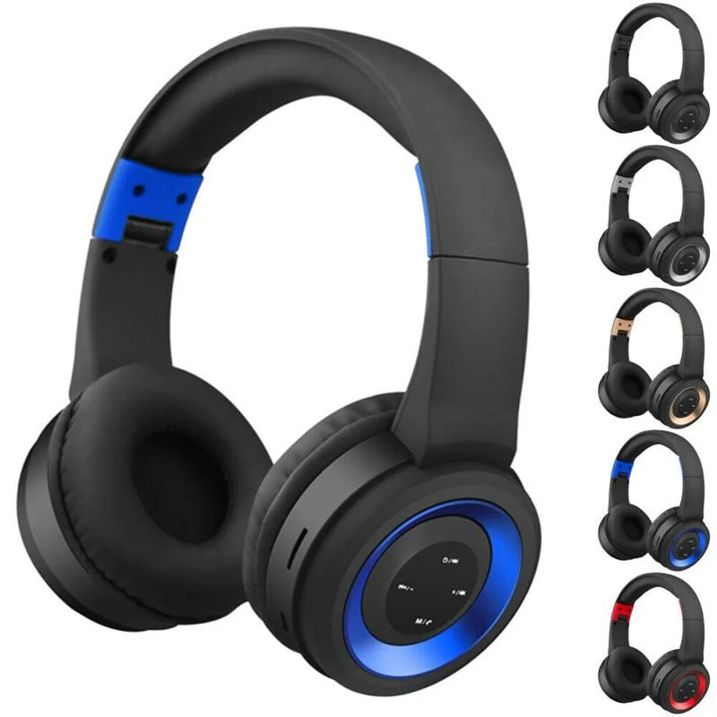 Auriculares inalámbricos auriculares de alta calidad plegable True Blue Tooth auriculares estéreo inalámbricos Bass Auricular con mic