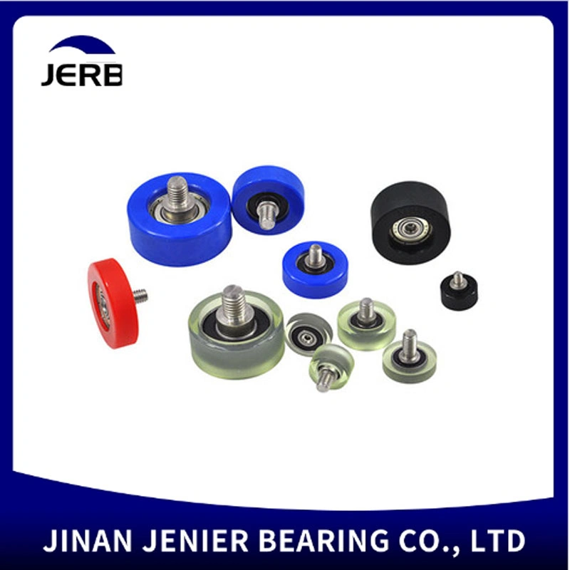 Rubber Bearings, Rubberized Polyurethane Bearings, Rollers, Silent Wear-Resistant, PU Wheels, Pulleys, Guide Wheels, Hardware Pulleys, Deep Groove Ball Bearings