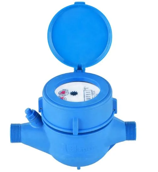 Multi-jet de type sec ou humide DN15-50 Compteur d'eau en plastique