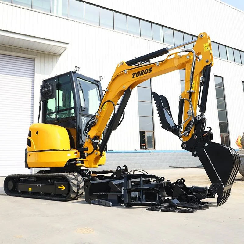 Crawler Digger Chinese Machine Mini Excavator 2.6 3.5 Ton Home Used 5ton Excavator Crawler Excavator Pontoon Mini Digger Mini Excavator for Sale Construction